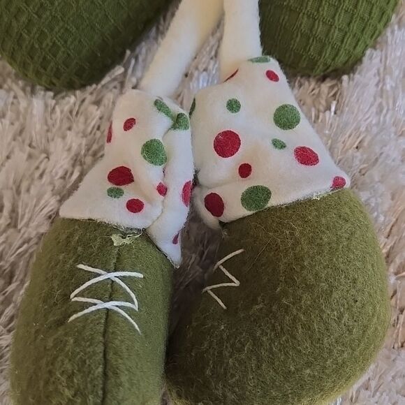 Snowman Plush Green Mittens decor home accessories accent apt unisex - Picture 9 of 13